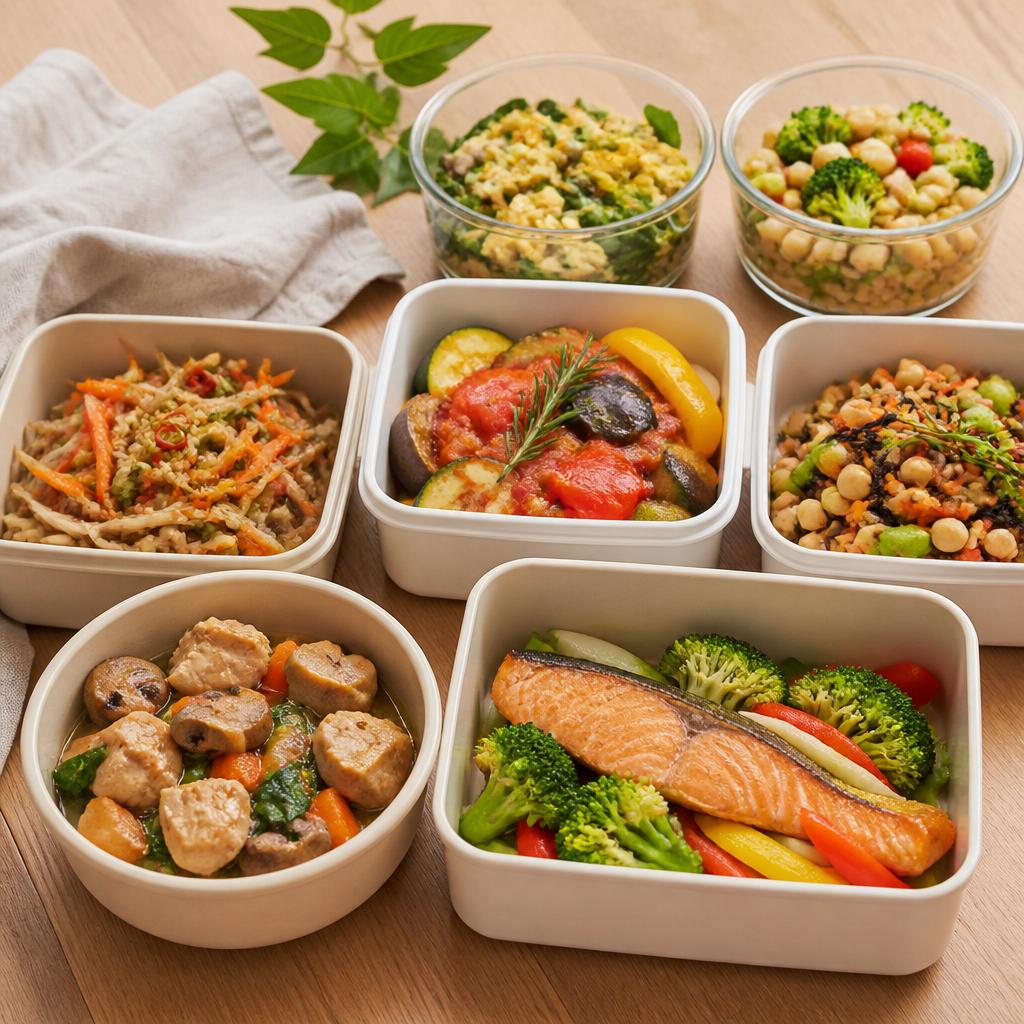 忙しいあなたにぴったりな、健康志向の家庭料理を週1回お届け！