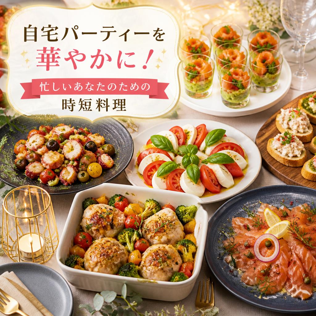 自宅パーティーを華やかに！忙しいあなたのための時短料理