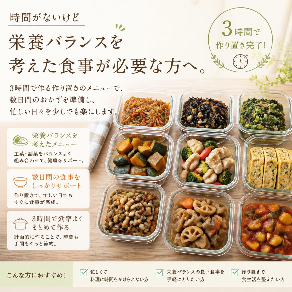 作り置きで、毎日をもっと楽しむ