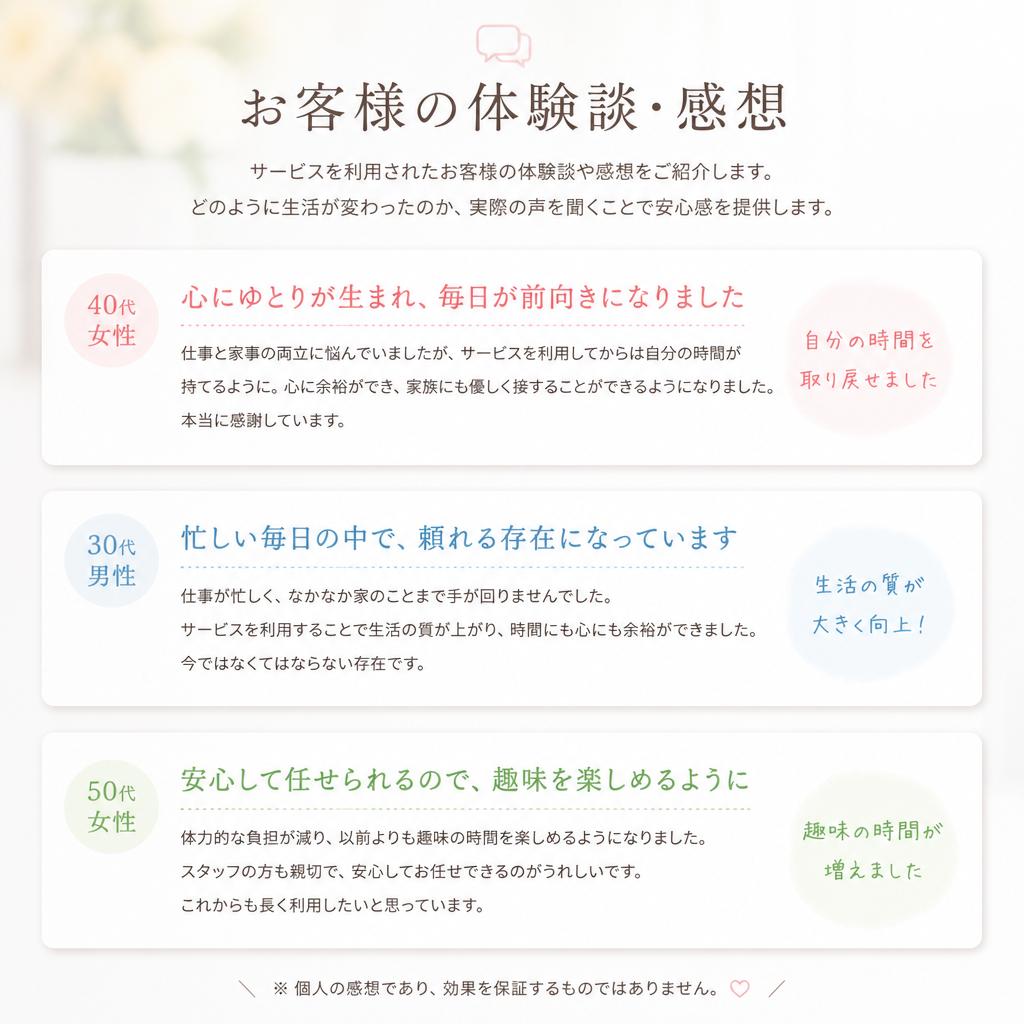 お客様の声