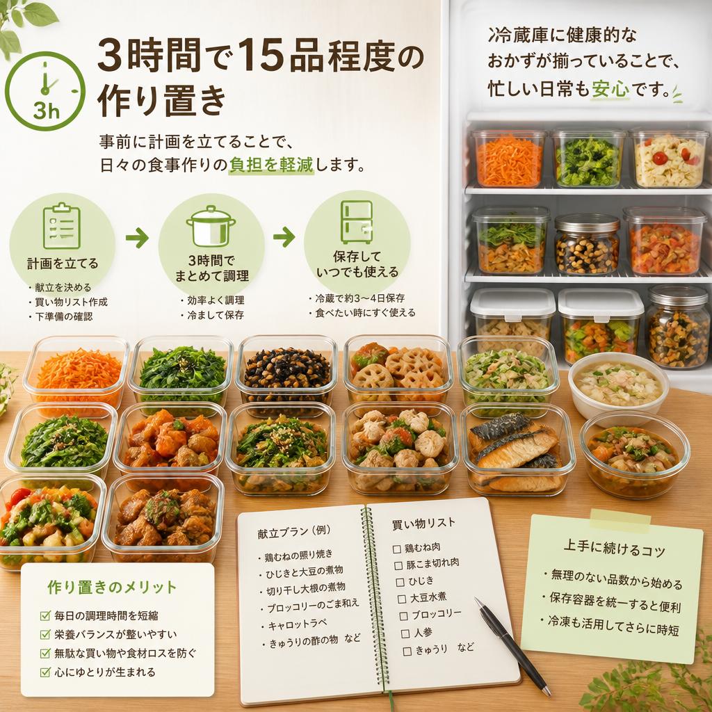 3. 忙しい方に最適な作り置き