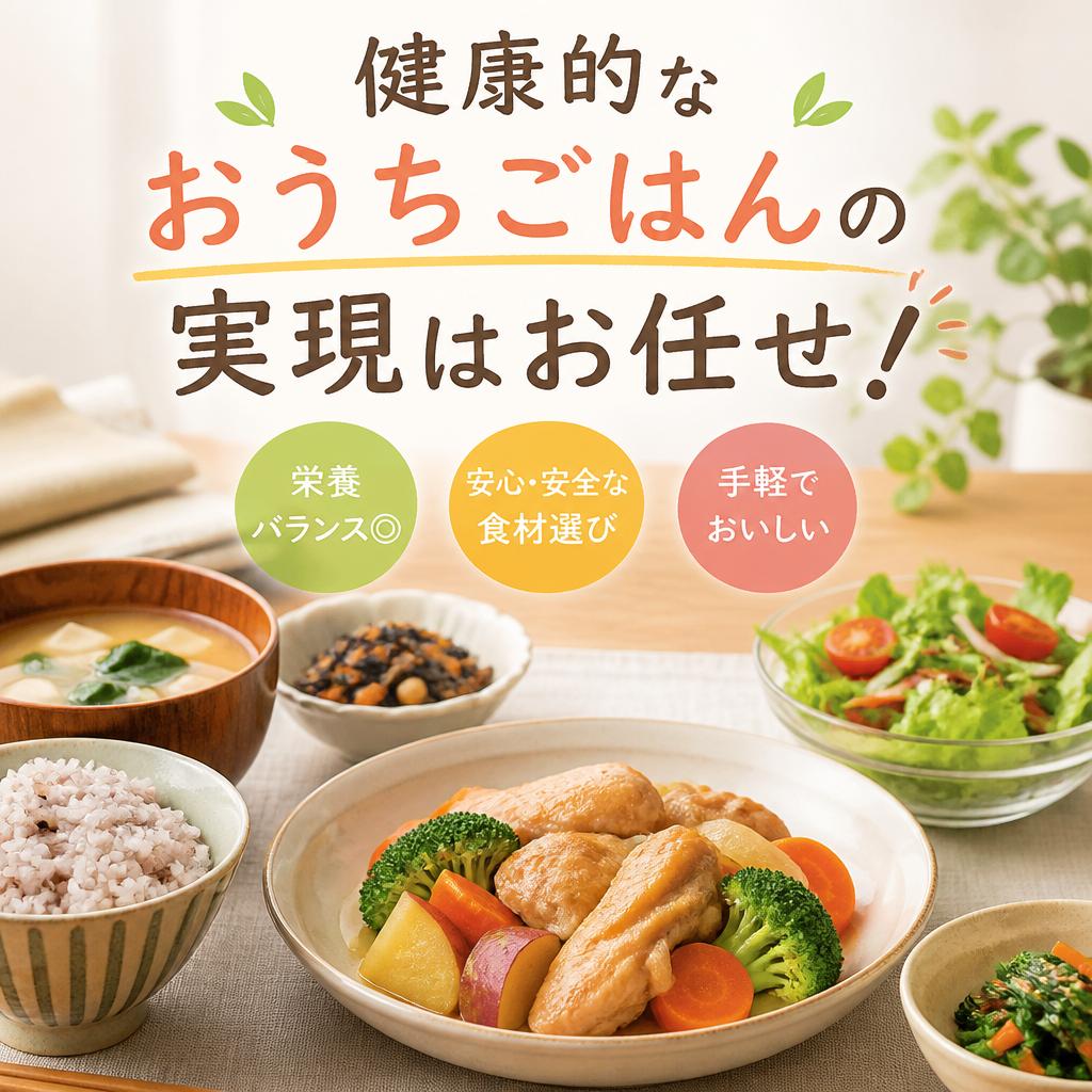 健康的なおうちごはんの実現はお任せ！