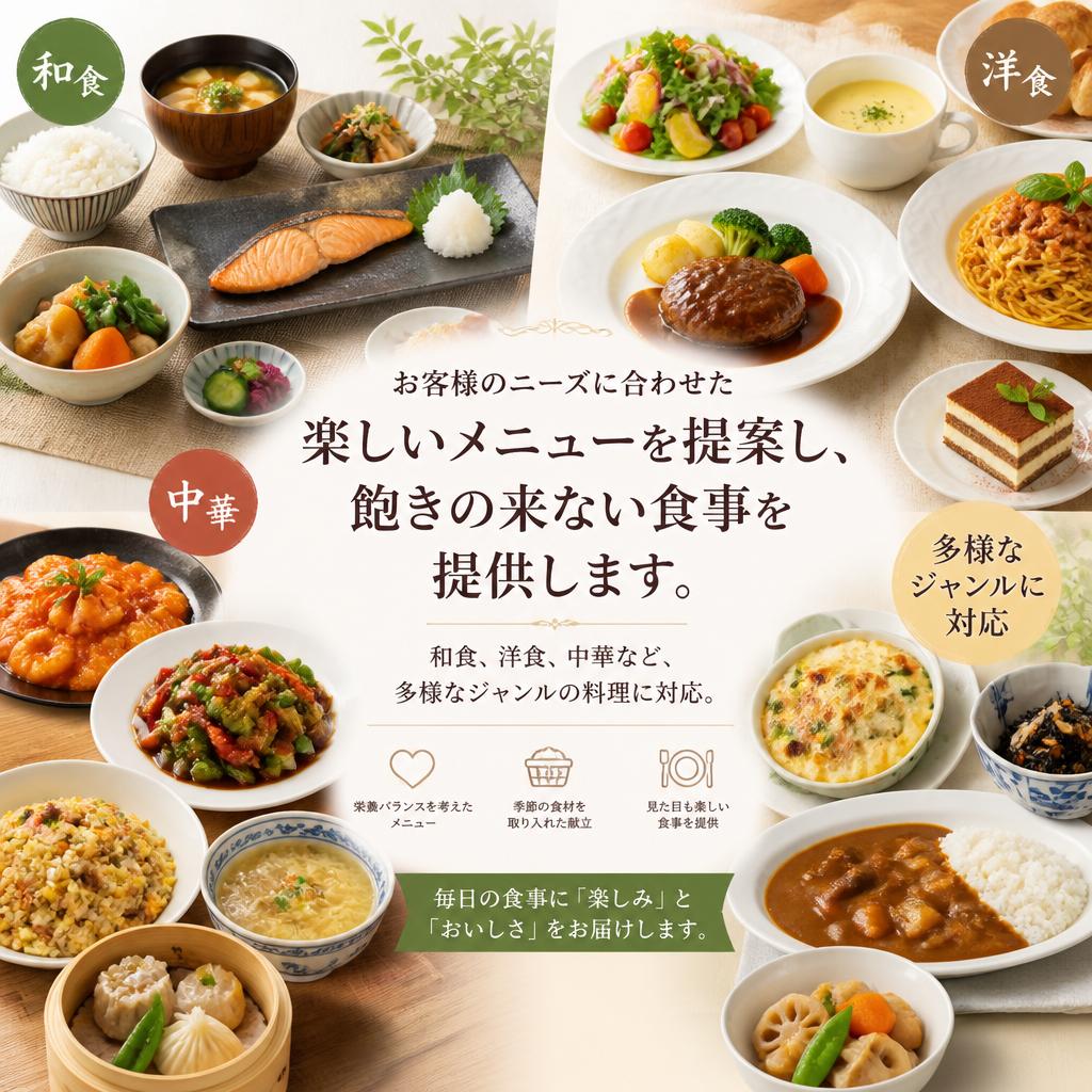 多彩なメニュー提案