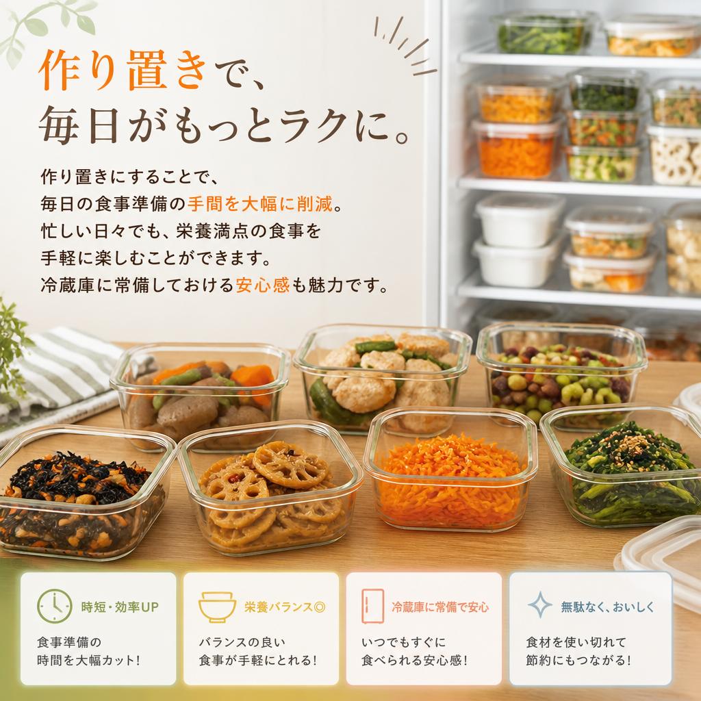 作り置きのメリットとは？