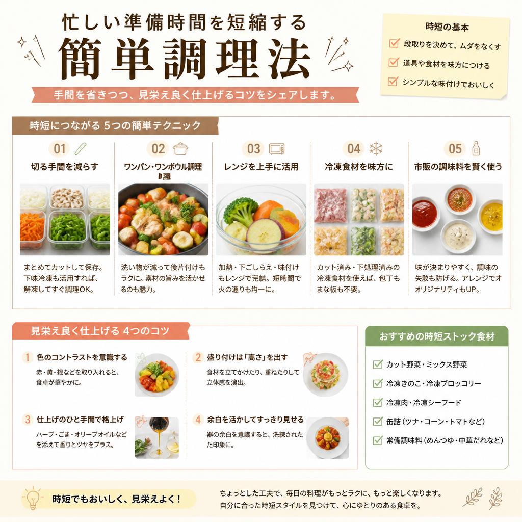 簡単調理法でストレスフリー