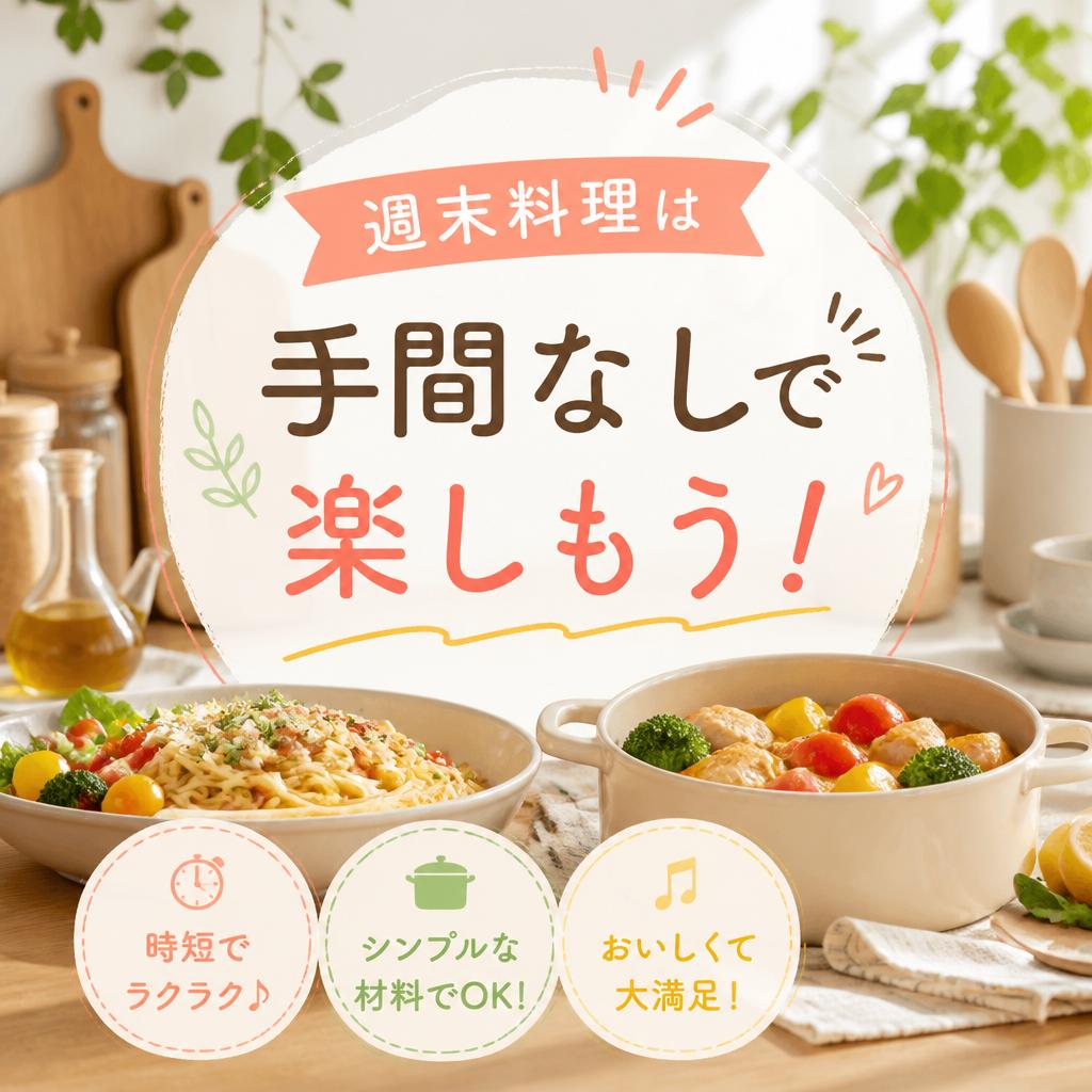 週末料理は手間なしで楽しもう！