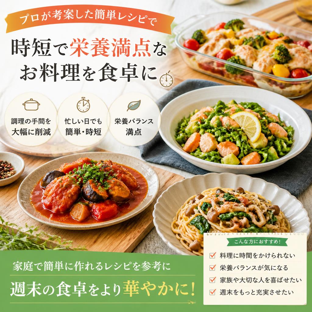簡単レシピで作る週末料理