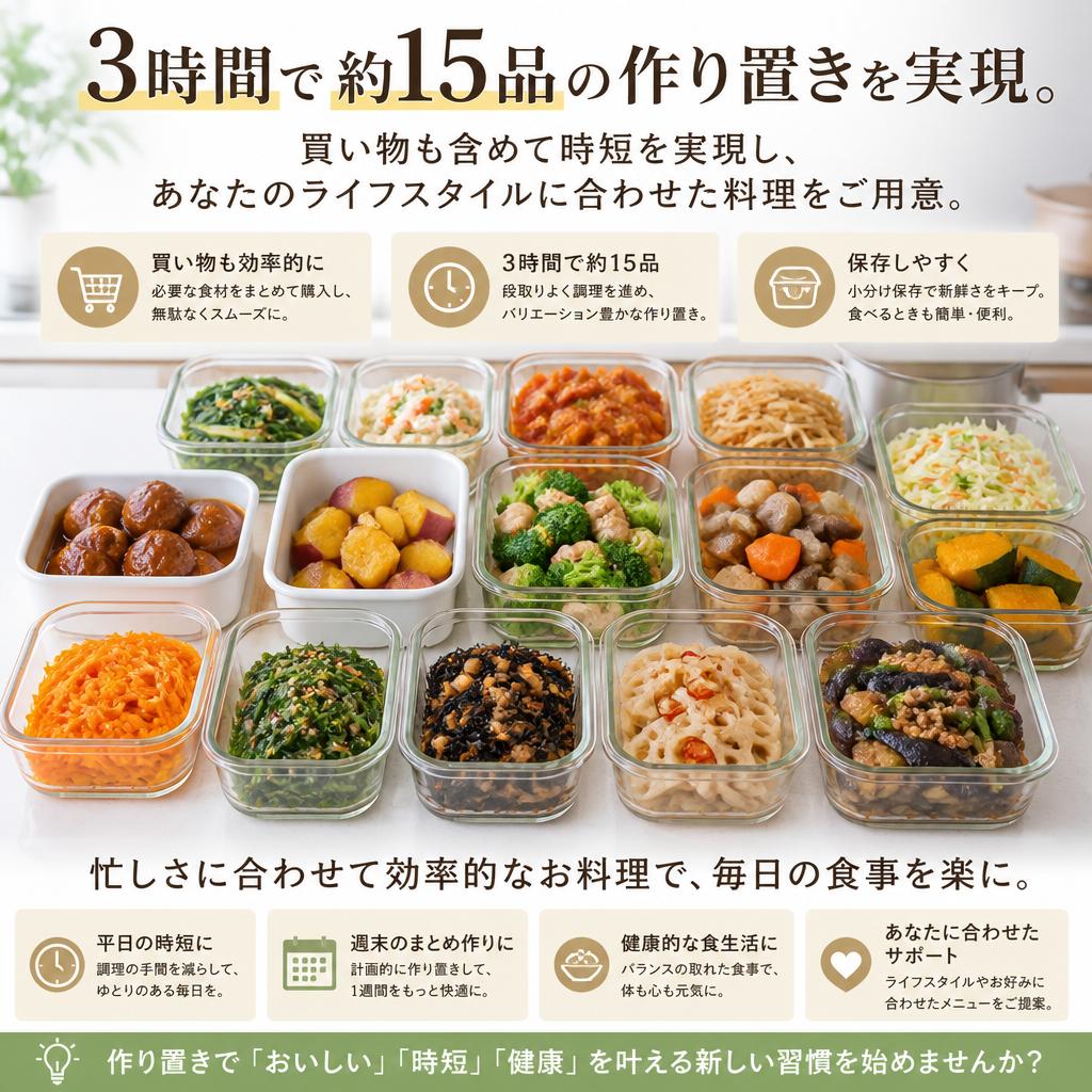 手間いらずの作り置きプラン