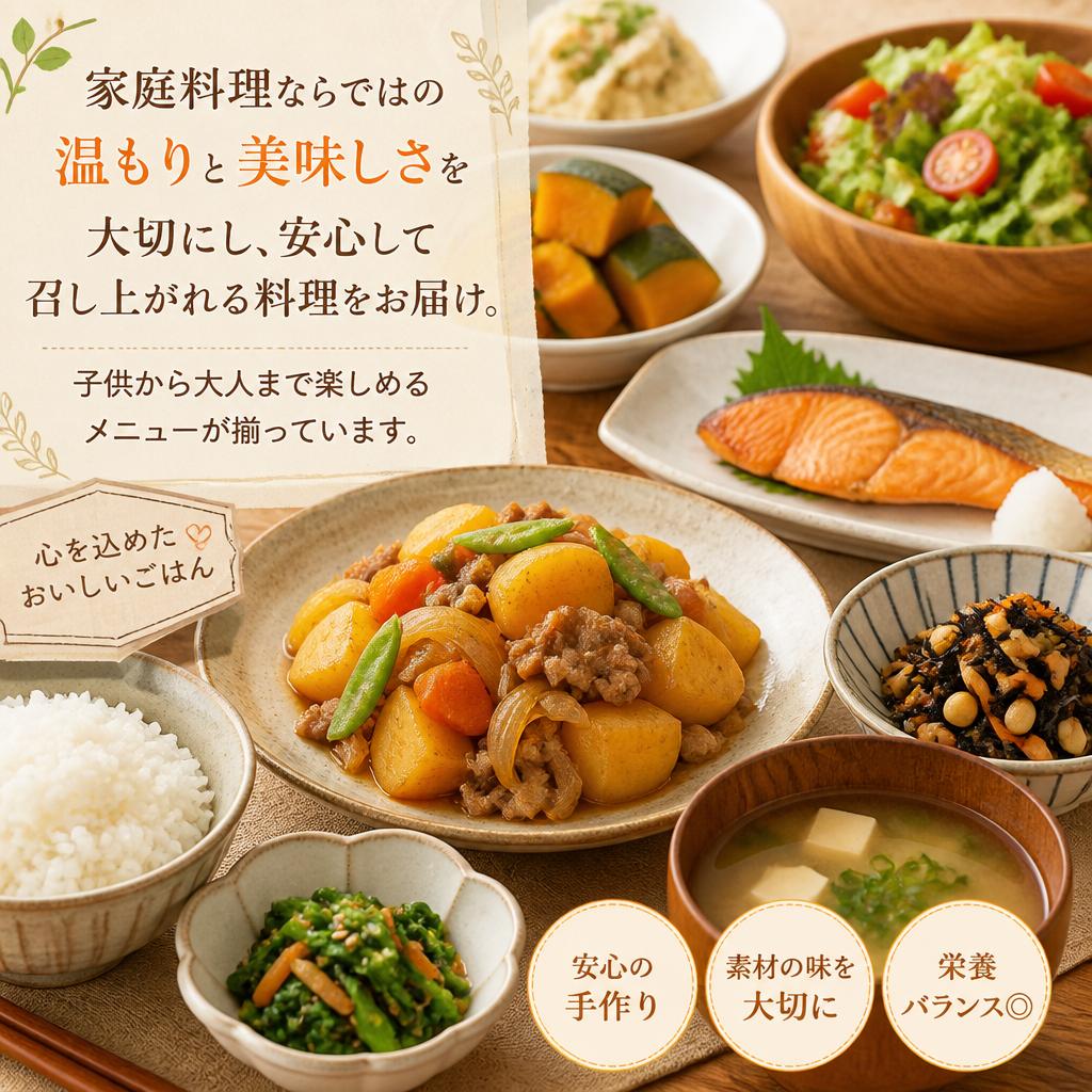 家庭の味を大切にした料理