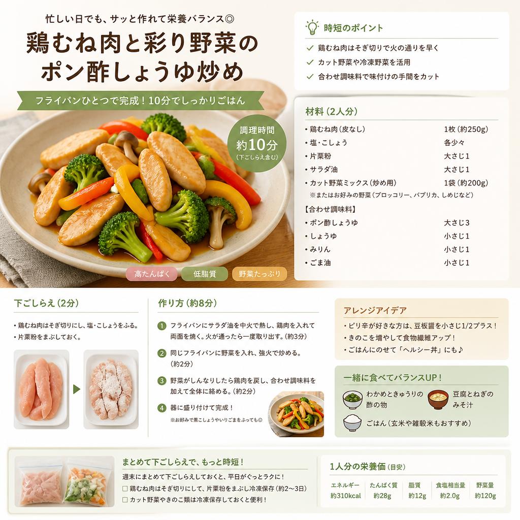時短料理で手軽に美味しさを