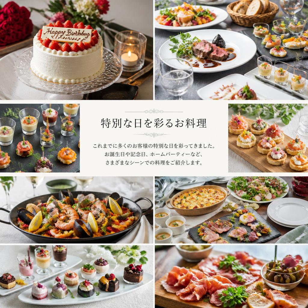 2. 特別な料理の実績