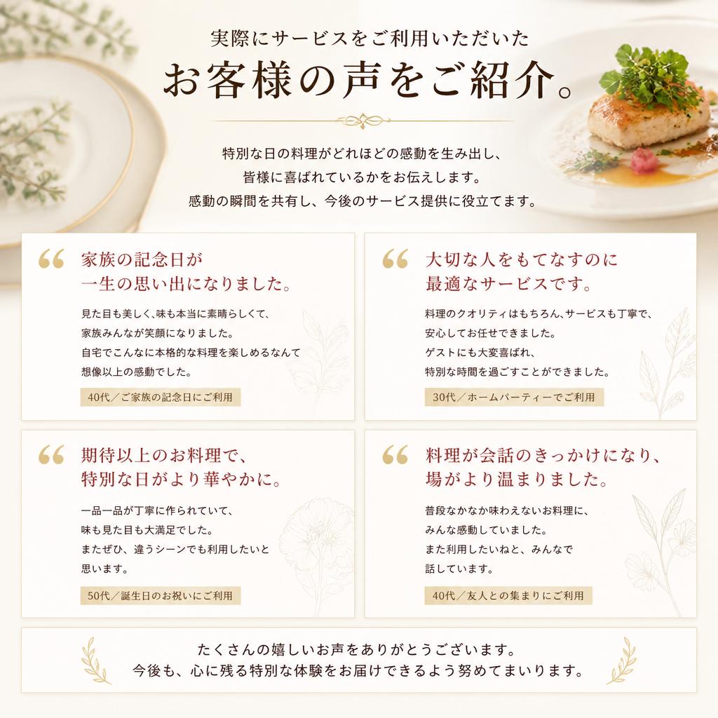 お客様の声