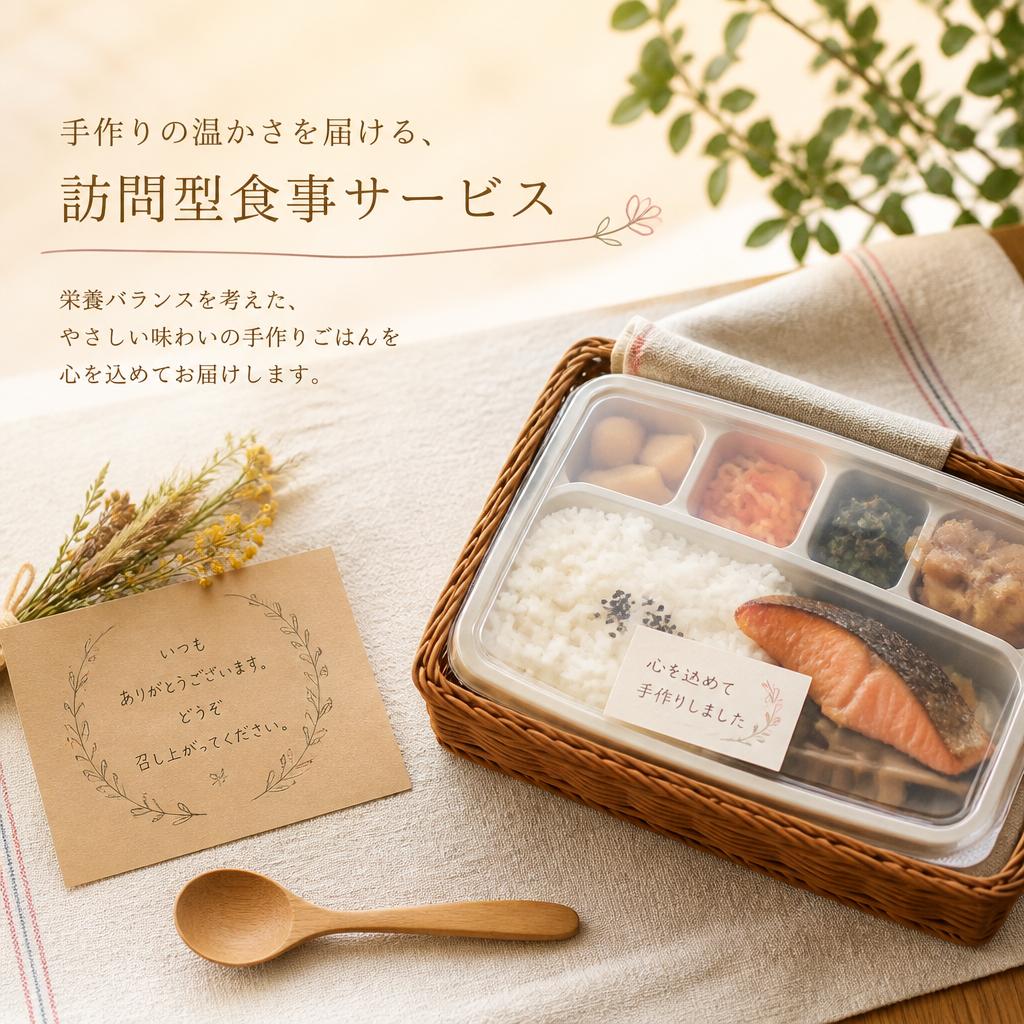 手作りの温かさを届ける、訪問型食事サービス