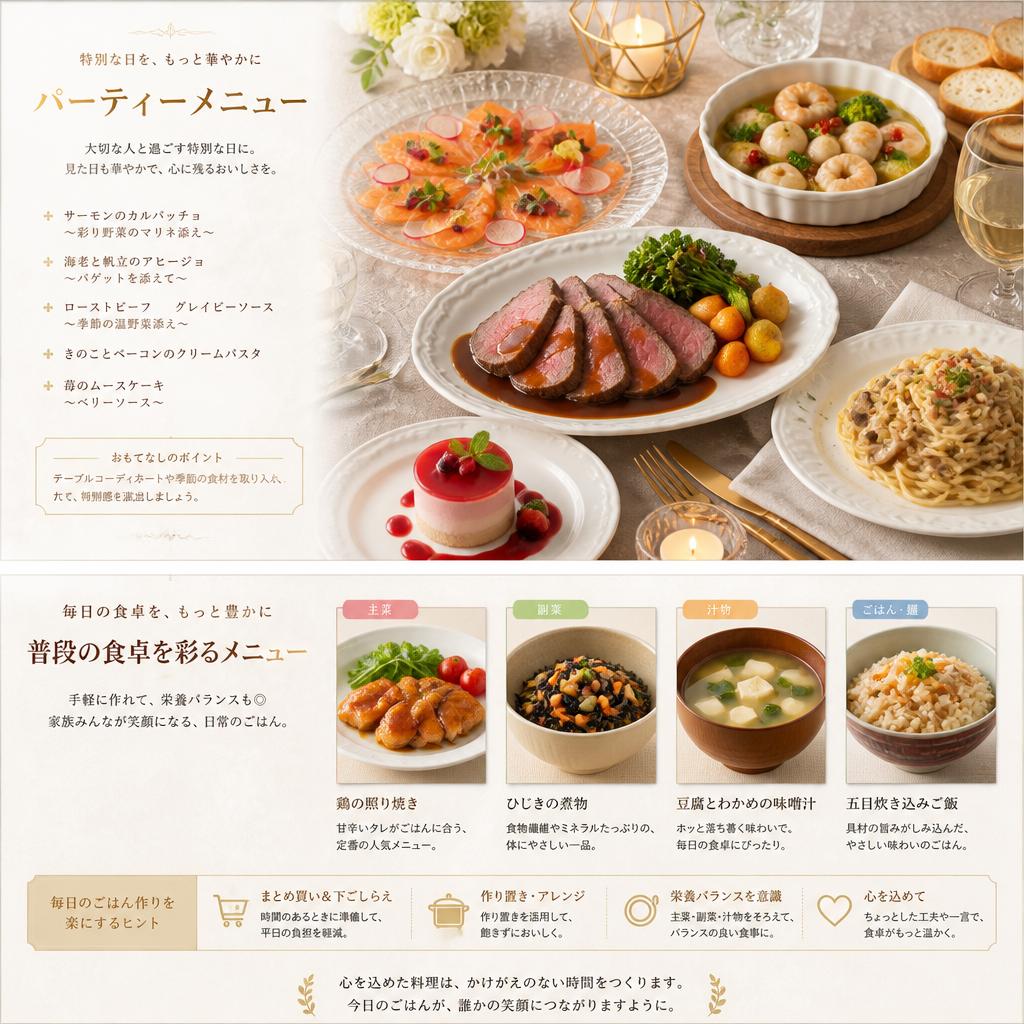 豊かなおもてなし料理