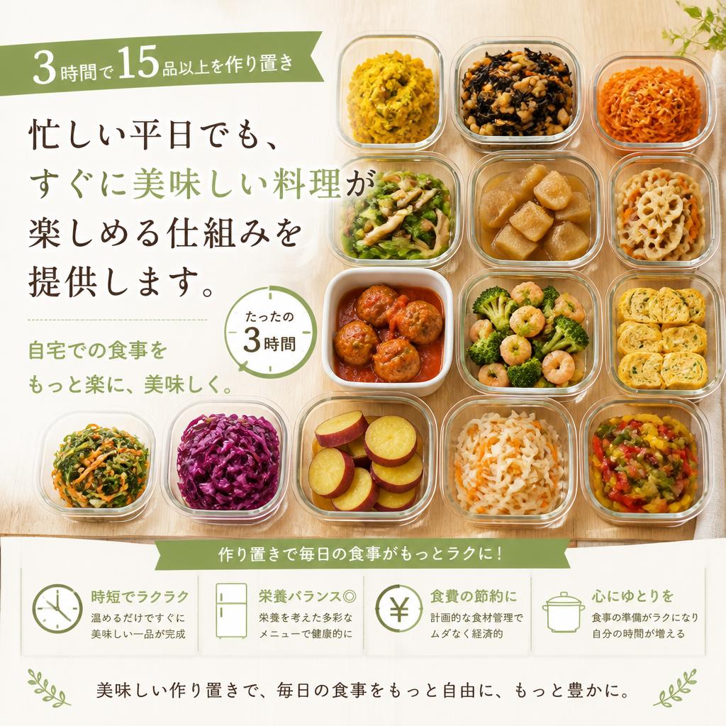 作り置きの魅力