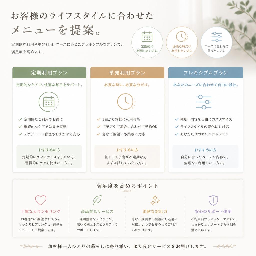 柔軟な提案力