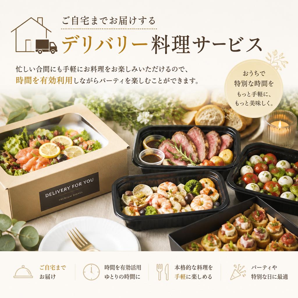 デリバリーで便利さを実現