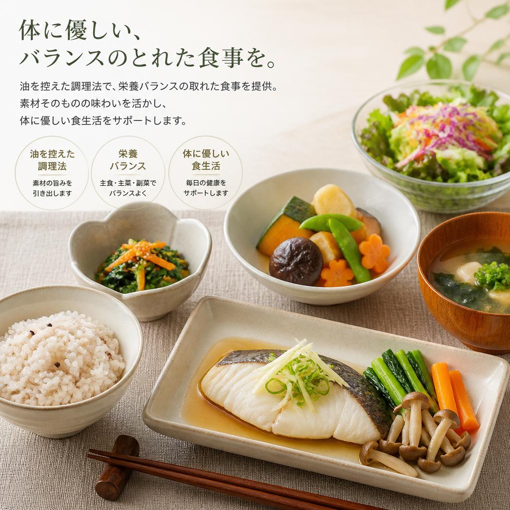 健康志向の料理で安心
