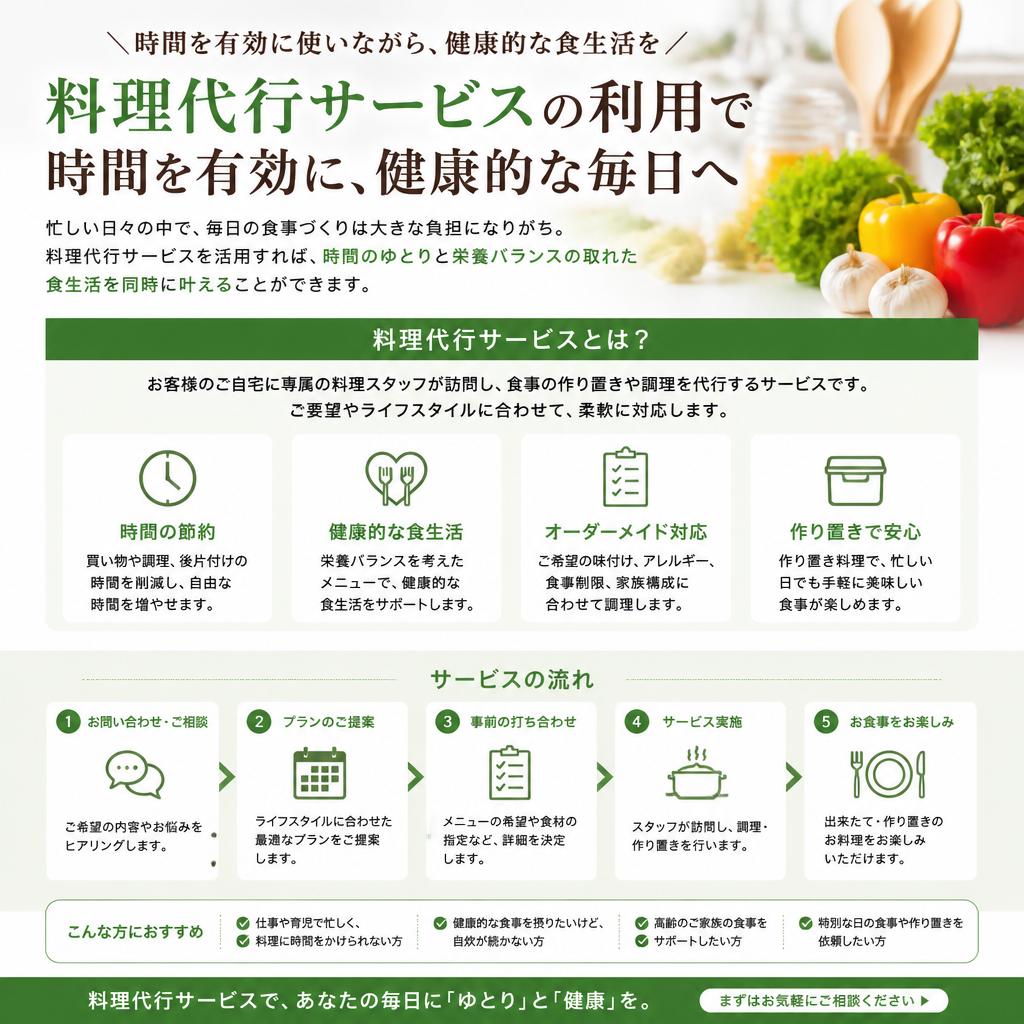 自炊の負担を軽減するサポート