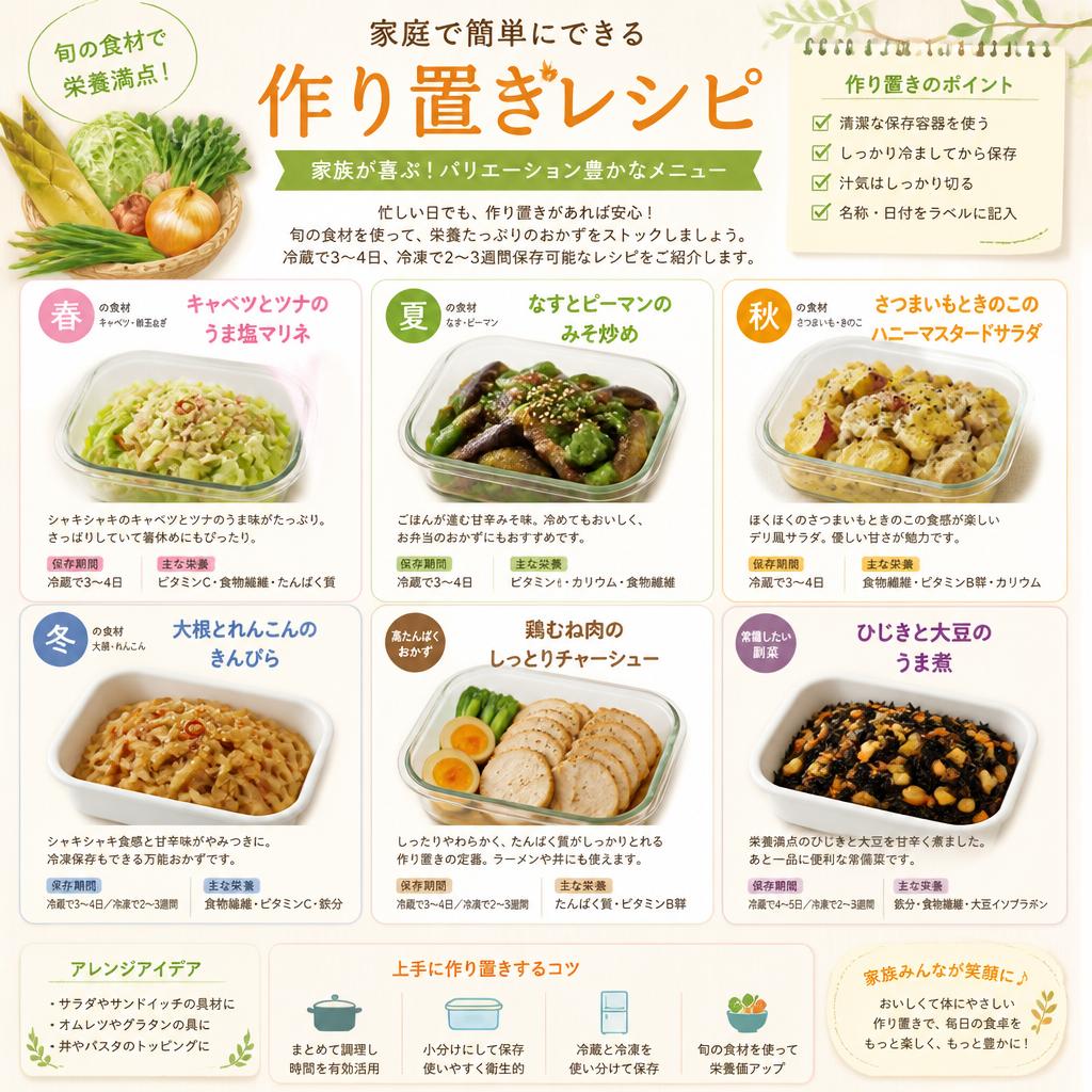 3. 簡単レシピで作る作り置き