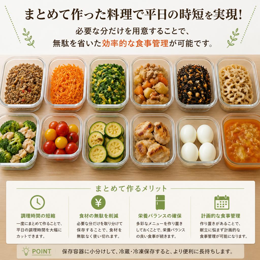 作り置きで時間を有効活用