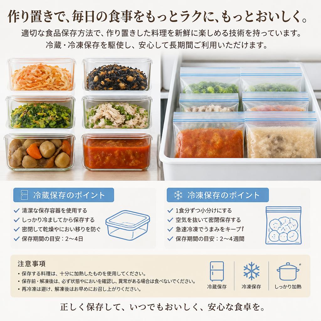 食品保存のプロが提供