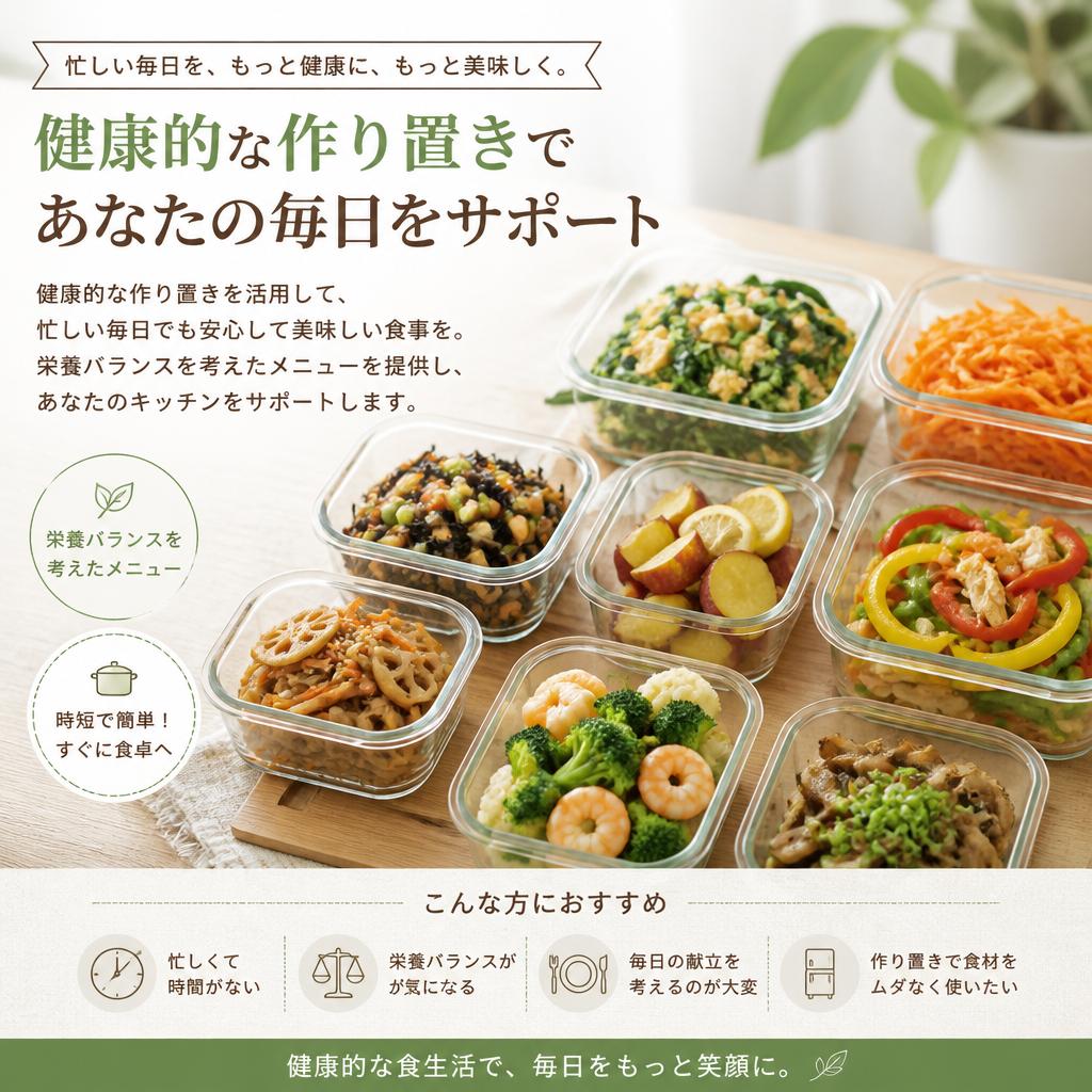 手作りの味を楽しむ作り置きサービス