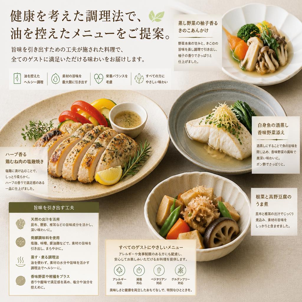 ノンオイルの安心食材