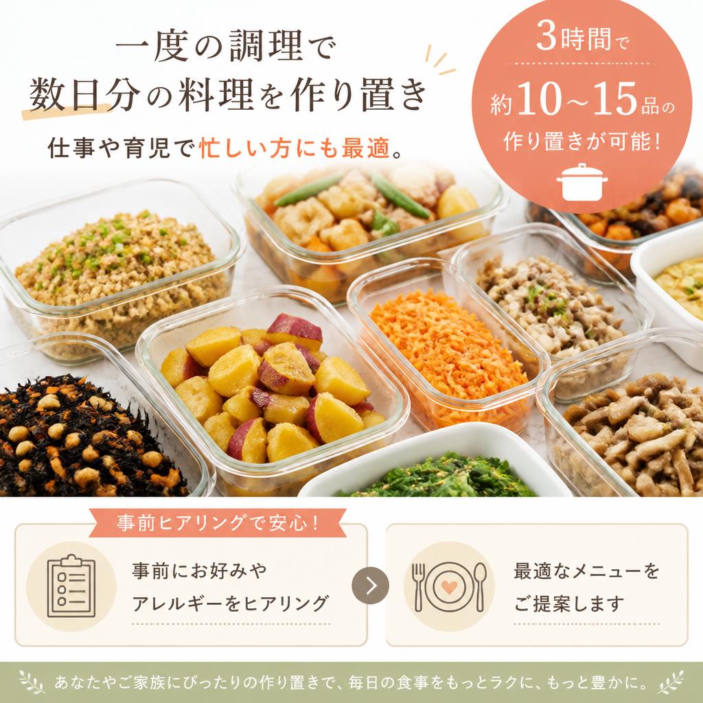 忙しいあなたに嬉しい作り置きサポート
