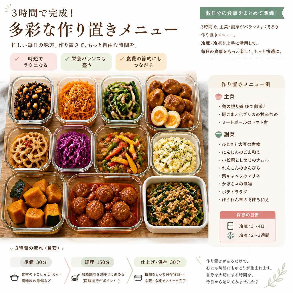 3. 時間を有効活用する作り置き