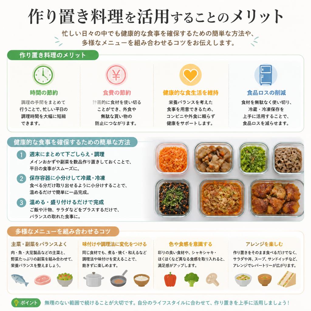 作り置き料理の魅力