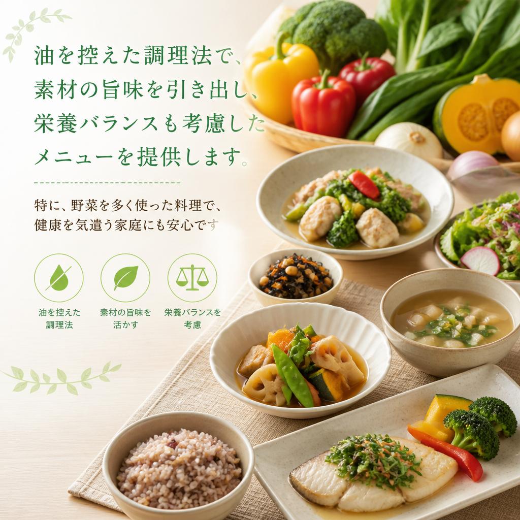 健康的で美味しい料理