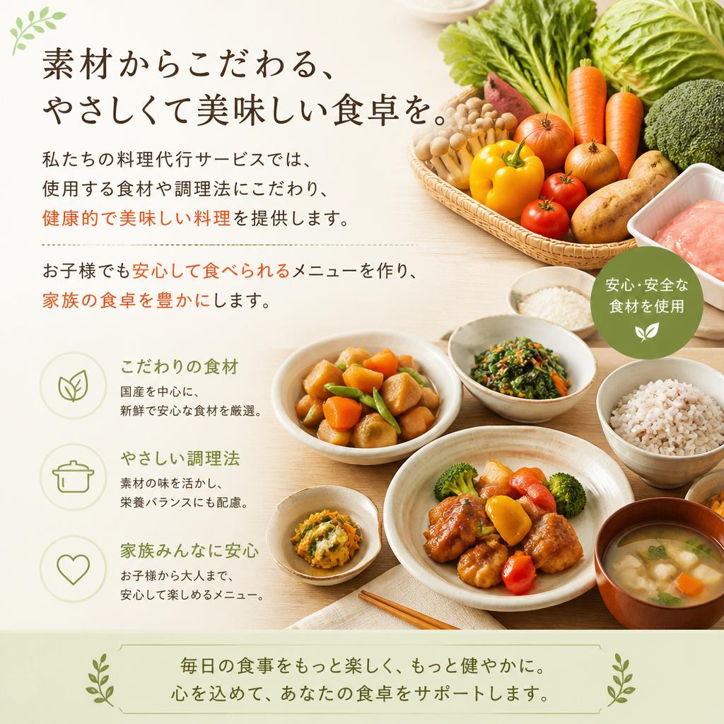 手作りの味をプロが提供