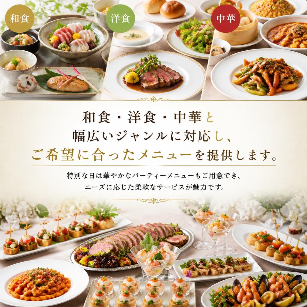 選べるメニューで多様なニーズに対応
