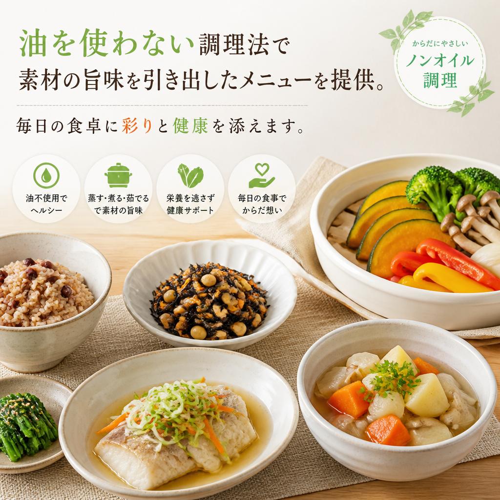 栄養バランスの取れたメニュー