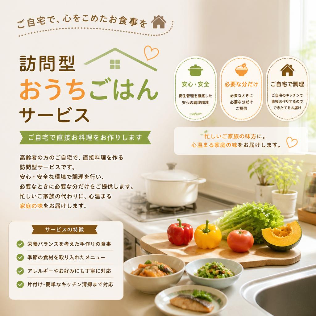 ご自宅にお伺いする訪問型サービス