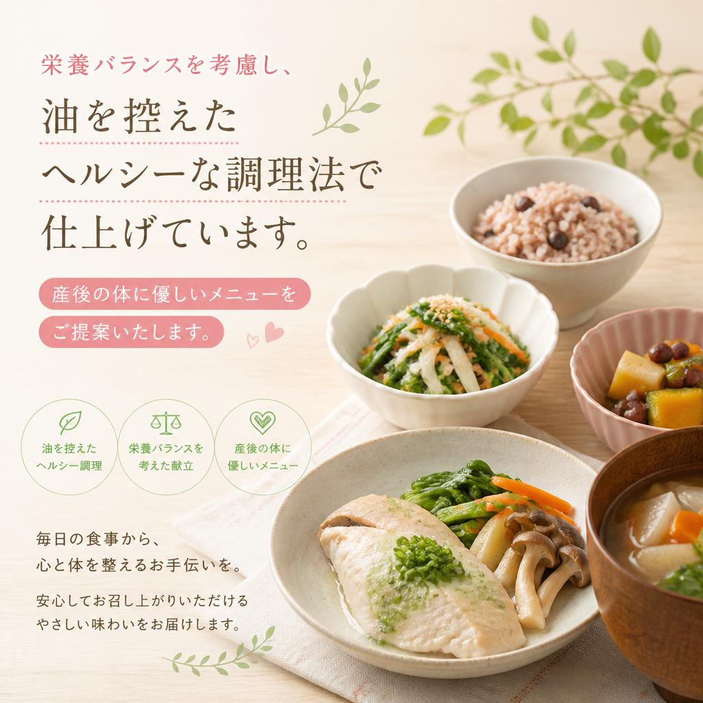 栄養バランスを考えたメニュー