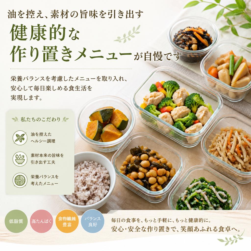 健康志向の作り置きメニュー