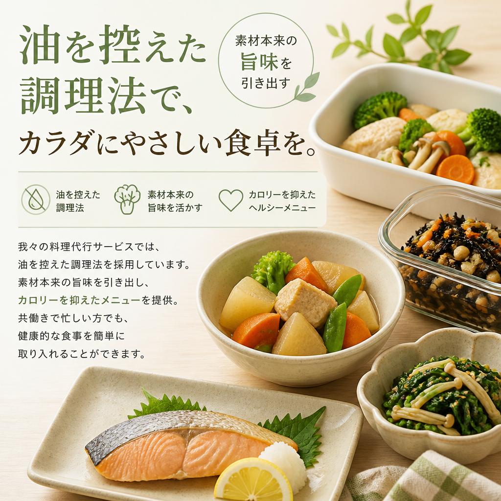 油を控えたヘルシー料理の魅力