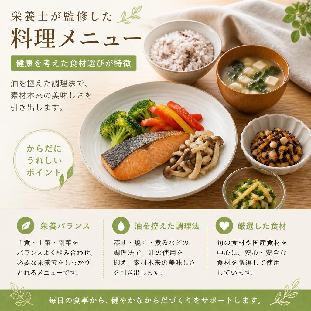栄養バランスを考えたメニュー