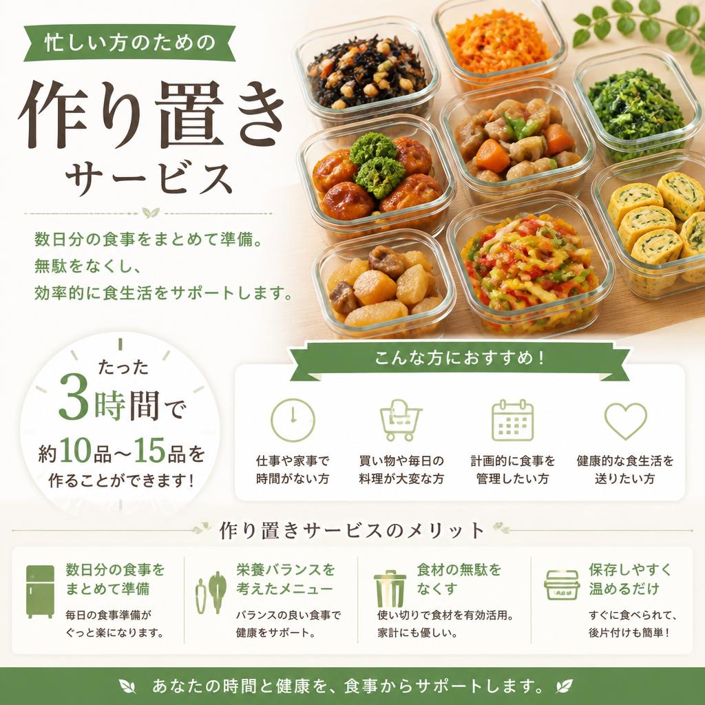安心の作り置きサービス