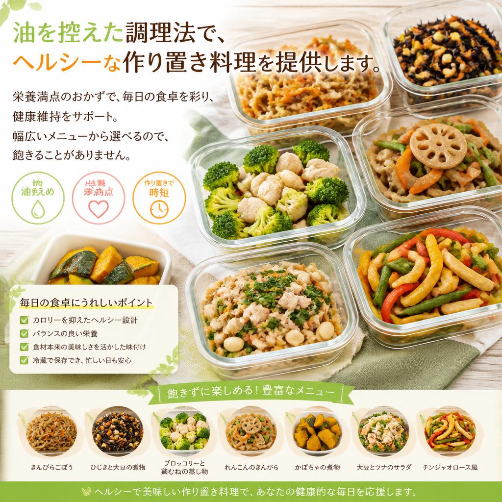 健康的な作り置き料理