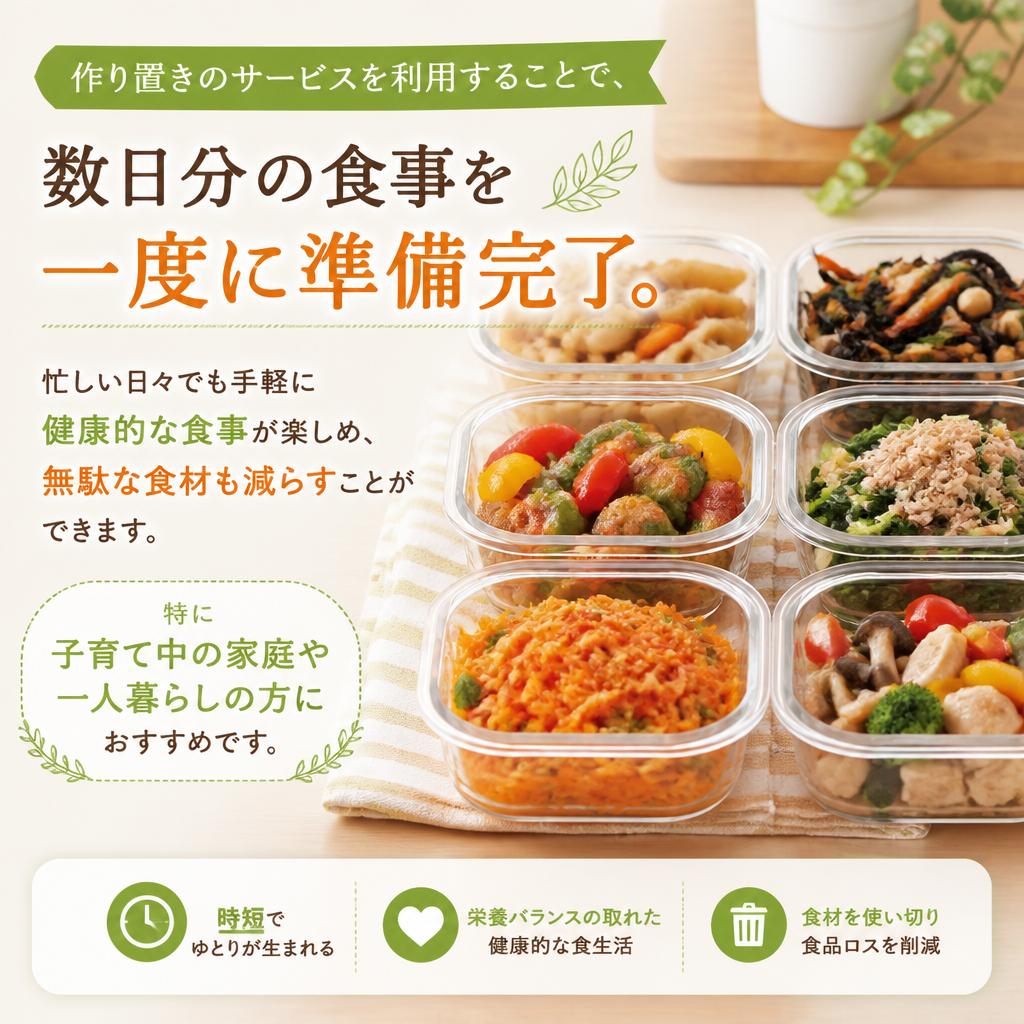 作り置きメニューの魅力