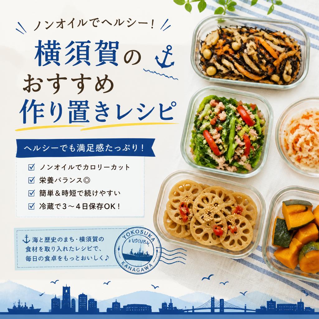 ノンオイルでヘルシー！横須賀のおすすめ作り置きレシピ