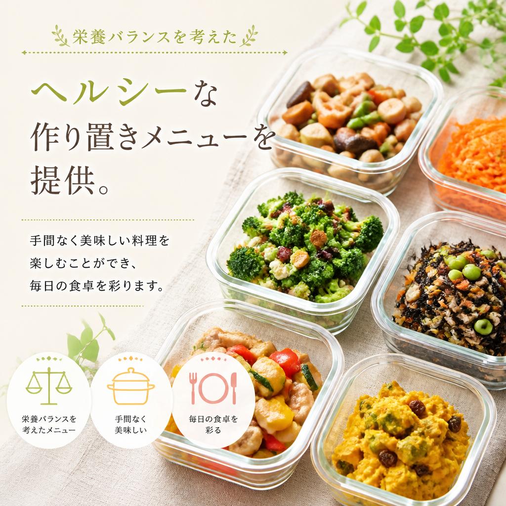 ヘルシーで美味しい作り置きメニュー