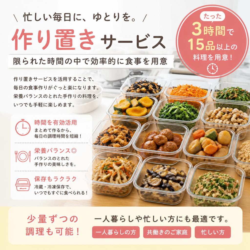 効率的な作り置き利用法
