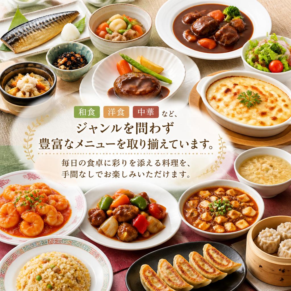 豊富なメニューから選べる楽しさ