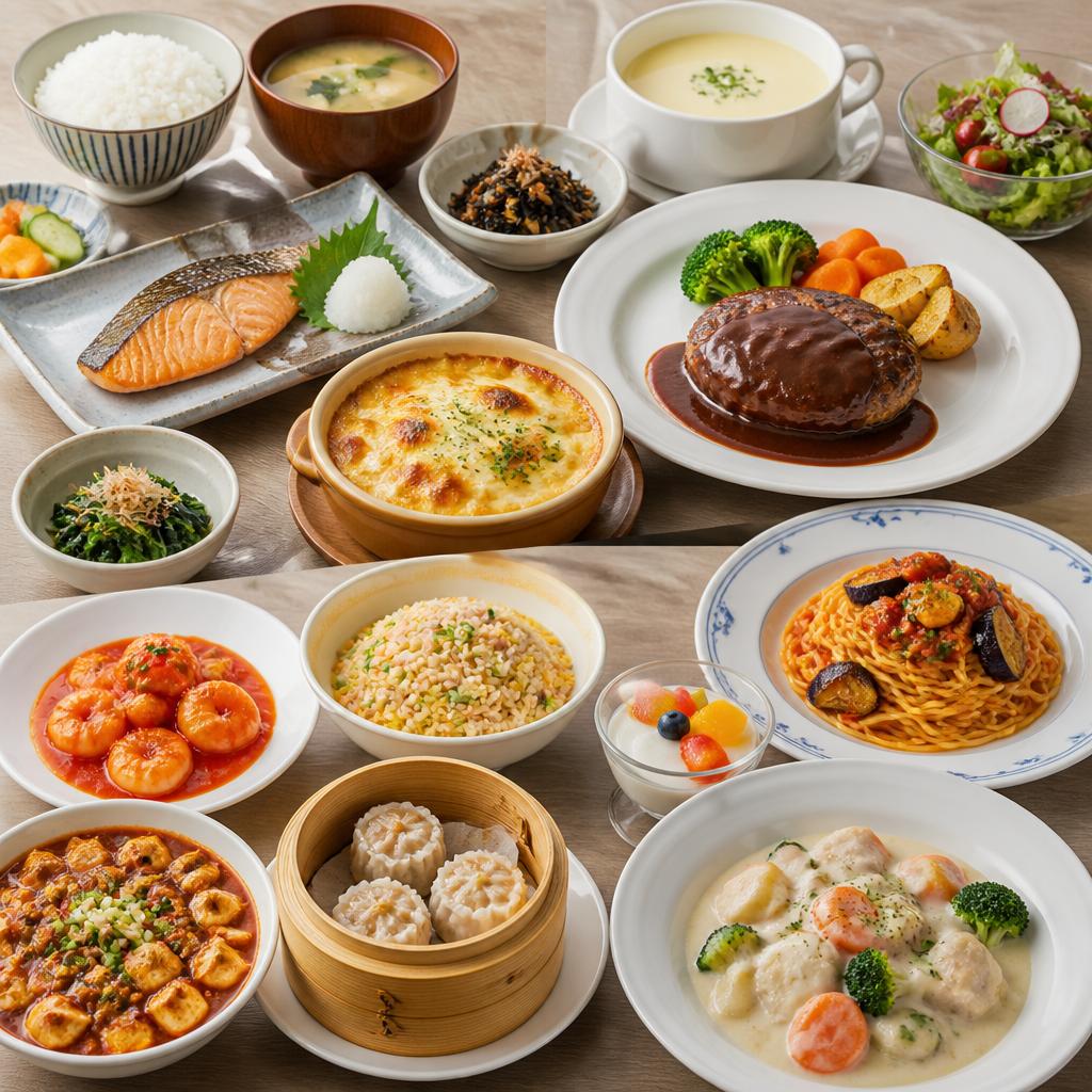 多彩なメニューで飽きない食卓