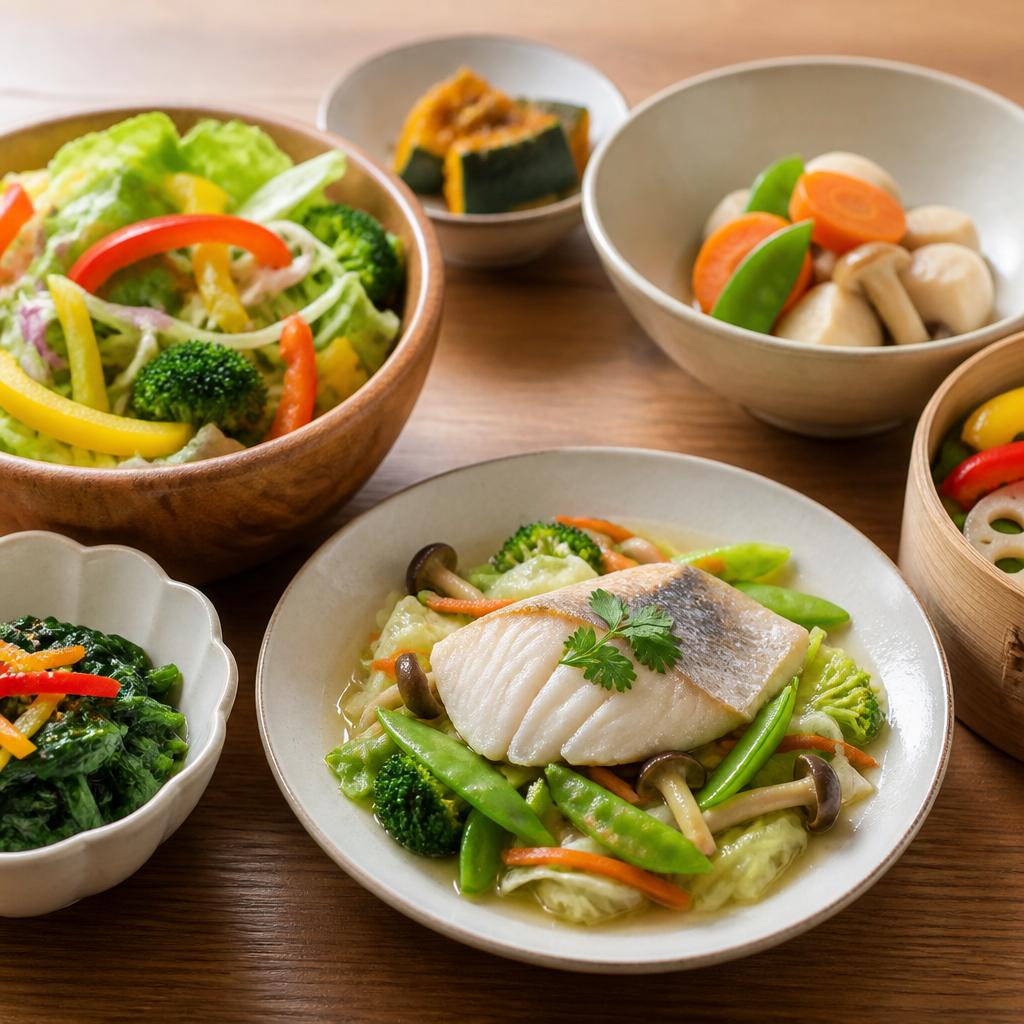 健康に配慮したノンオイル料理