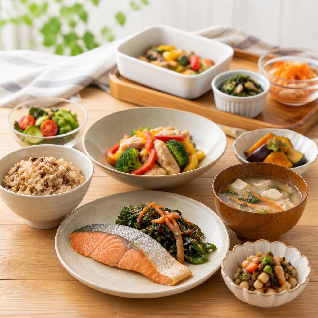 栄養バランスを考えた健康料理